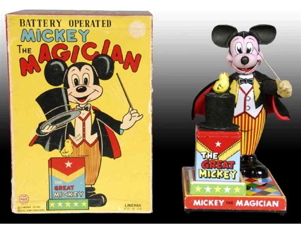 LINEMAR WALT DISNEY BATTERY-OPERATED MICKEY MOUSE 