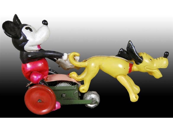 WALT DISNEY CELLULOID MICKEY MOUSE & PLUTO WIND-UP