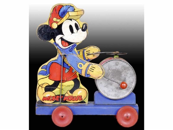 FISHER-PRICE 1938- #795 MICKEY MOUSE DRUMMER TOY. 
