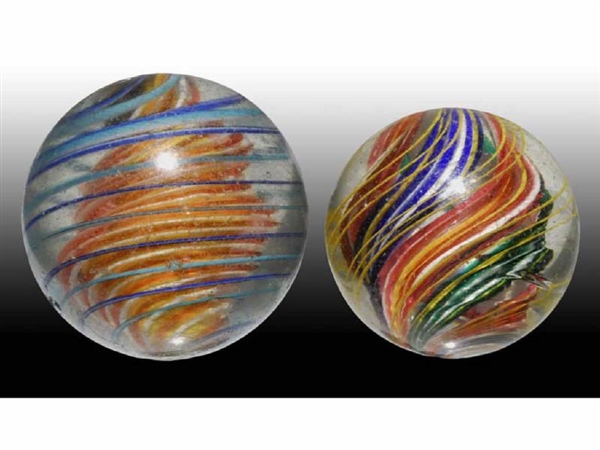 LOT OF 2: LARGE MARBLES.                          