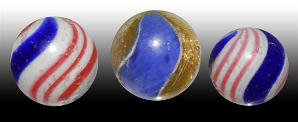 LOT OF 3: MARBLES.                                