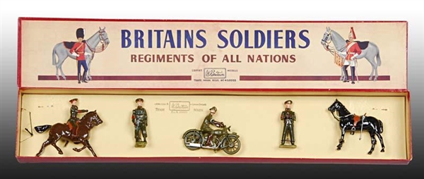BRITAINS SET# 1907 BRITISH ARMY STAFF OFFICERS.   