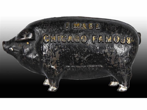 CAST IRON I MADE CHICAGO FAMOUS STILL BANK.       