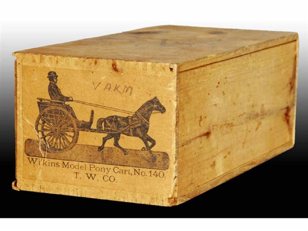 ORIGINAL WOOD BOX FOR WILKINS MODEL PONY CART #140