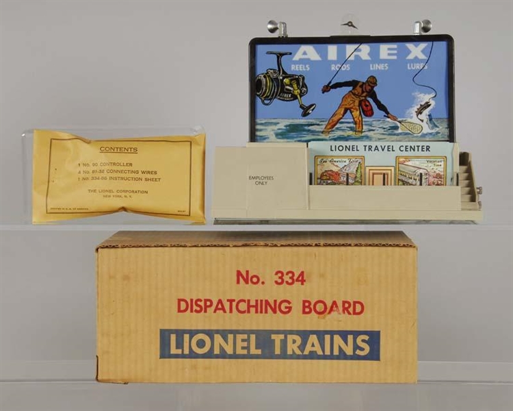 LIONEL #334 O-27 TRAIN DISPATCHING BOARD WITH ORIG
