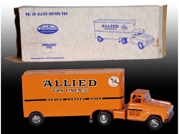 PRESSED STEEL TONKA #39 ALLIED MOVING VAN TOY WITH