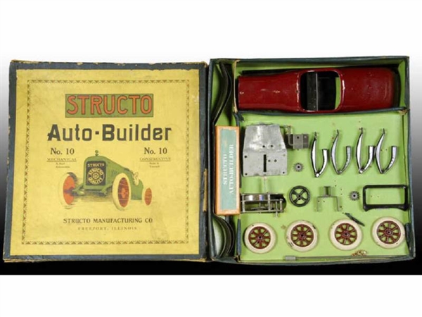 STRUCTO AUTO-BUILDER CONSTRUCTION SET# 10 TOY WITH