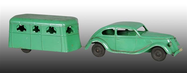 PRESSED STEEL KINGSBURY COUPE AND CAMPER TRAILER T