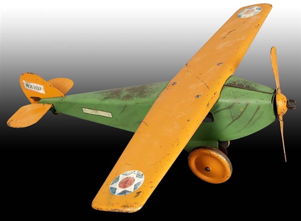 PRESSED STEEL STEELCRAFT ARMY SCOUT AIRPLANE TOY. 