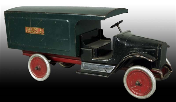 PRESSED STEEL BUDDY L MOVING VAN TOY.             