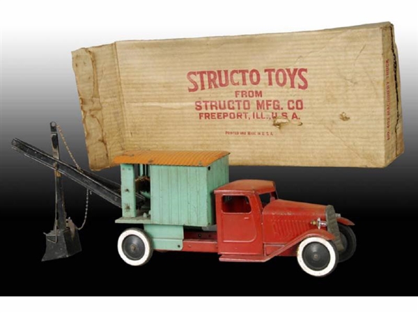 PRESSED STEEL STRUCTO STEAM SHOVEL TRUCK TOY WITH 