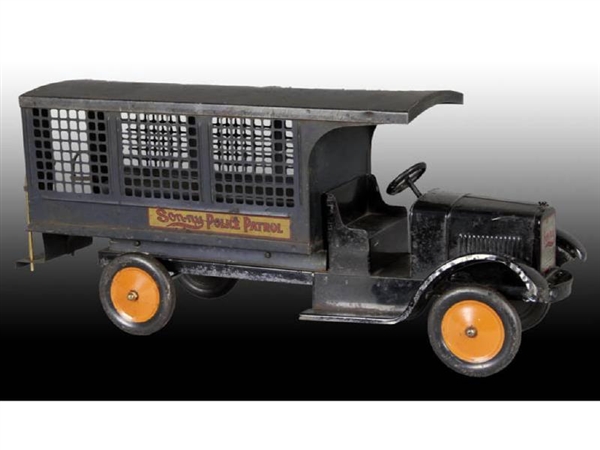 PRESSED STEEL SON-NY POLICE PATROL TRUCK TOY.     