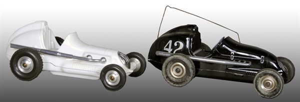 LOT OF 2: OHLSSON & RICE PRESSED STEEL RACE CAR TO