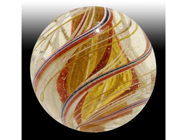 FOUR STAGE YELLOW LOBE CORE MARBLE.               