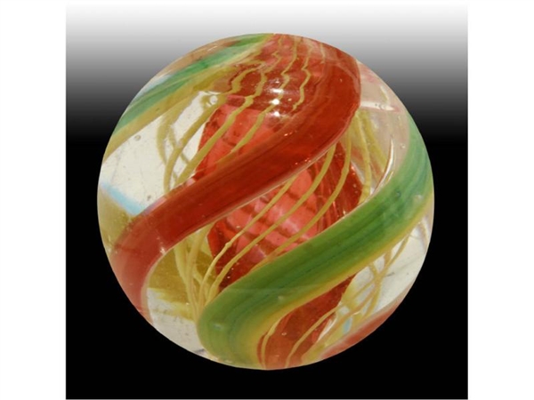 3-STAGE RED JELLY CORE MARBLE.                    