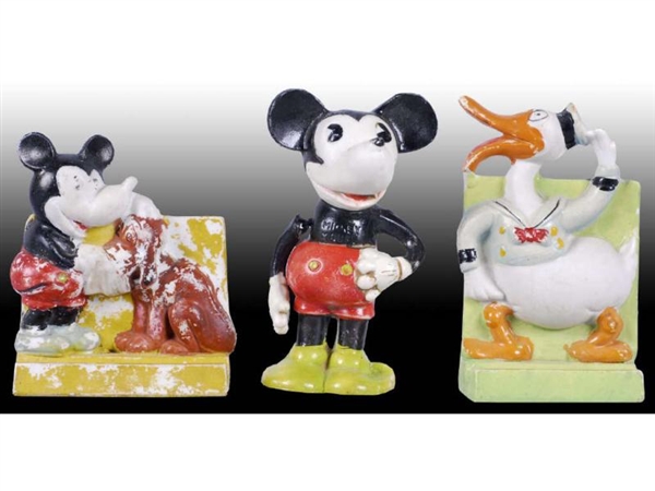 LOT OF 3: JAPANESE WALT DISNEY BISQUE CHARACTERS. 