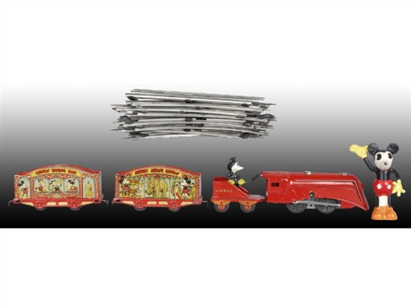 LIONEL TIN DISNEY MICKEY MOUSE CIRCUS TOY TRAIN.  