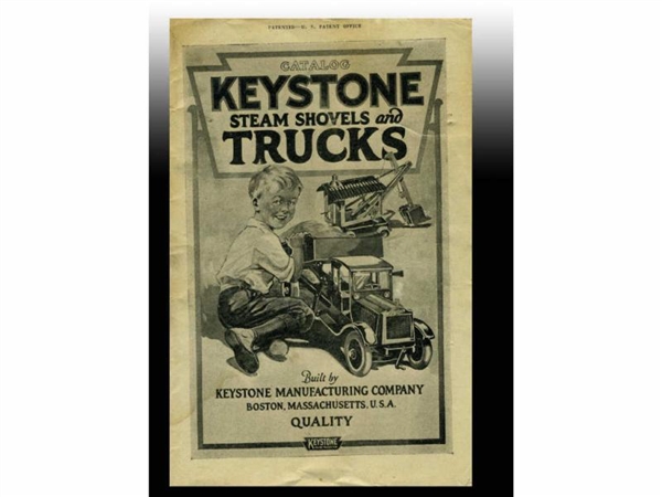 1925 KEYSTONE TOY TRUCK CATALOG.                  