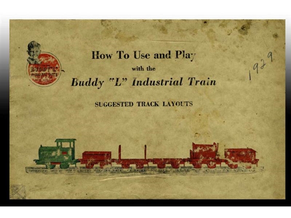 1929 BUDDY L TRAIN TRACK LAYOUT BOOKLET.          