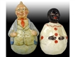 LOT OF 2: ROLY POLY PAPER MACHE FIGURES.          
