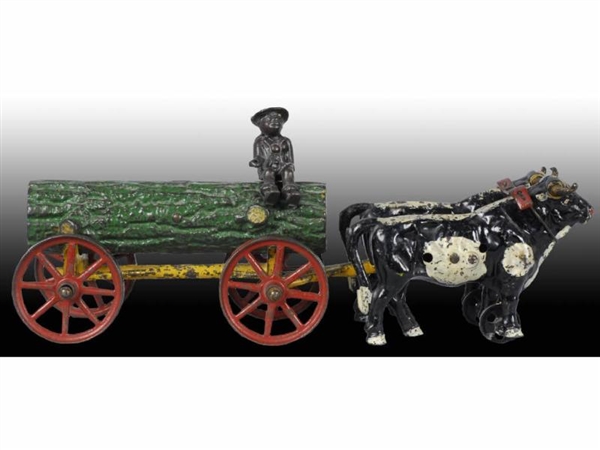 CAST IRON HUBLEY OPEN WAGON TOY.                  