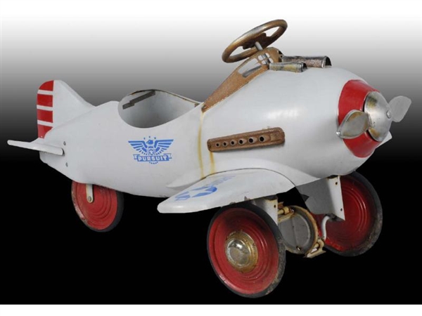 PRESSED STEEL STEELCRAFT PURSUIT PEDAL PLANE TOY. 