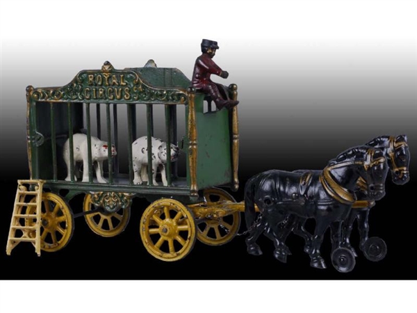 CAST IRON & PRESSED STEEL HUBLEY ROYAL CIRCUS TOY.