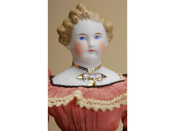 PARIAN DOLL WITH MOLDED BODICE                    
