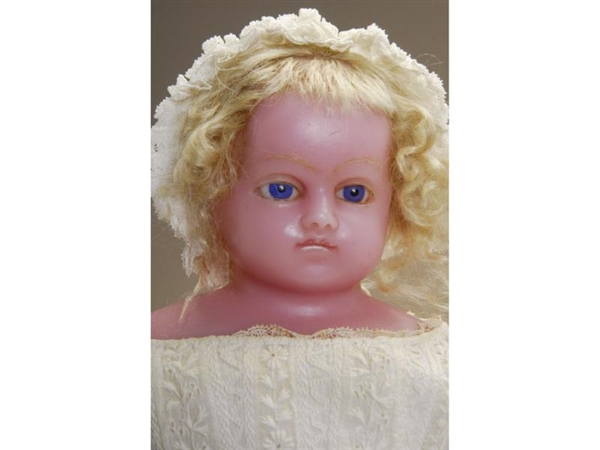 ALL ORIGINAL WAX CHILD WITH INSET HAIR            