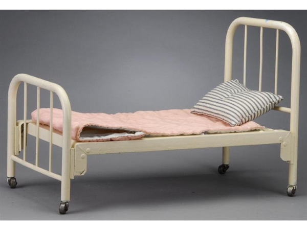 DOLL-SIZE METAL BED                               