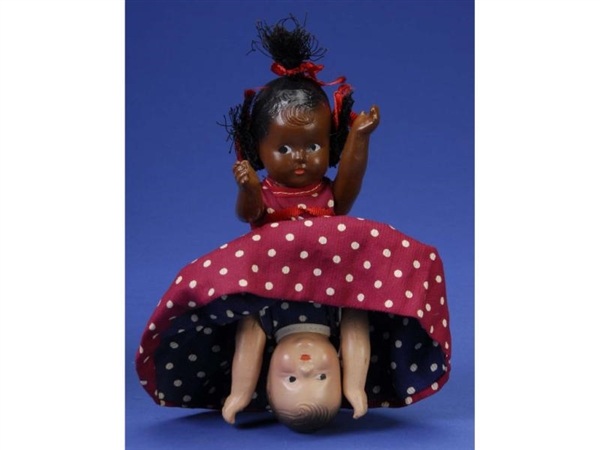 COMPOSITION TOPSY TURVY DOLL                      