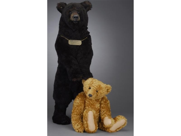 LOT: TWO LARGE CONTEMPORARY ARTIST BEARS          