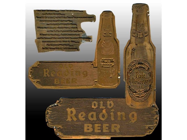 LOT OF 8: OLD READING BEER PRINTING PLATES.       