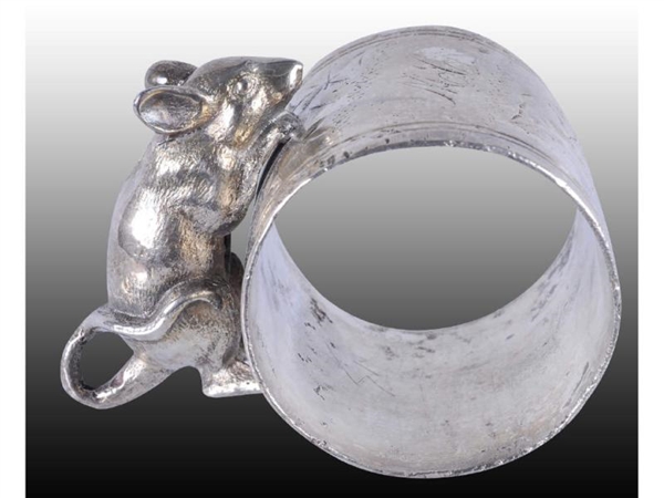 SMALL MOUSE FIGURAL NAPKIN RING.                  
