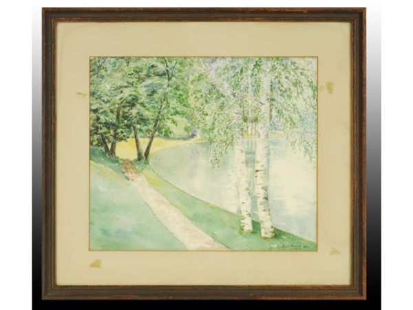 WATERCOLOR BY GERTRUDE PAYSON GRAHAM.             