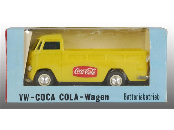 COCA COLA VW BATTERY-OPERATED WAGON TRUCK W/ BOX. 