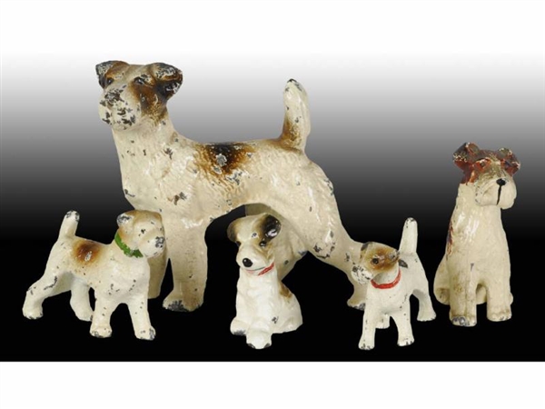 LOT OF 5: TERRIER DOGS.                           