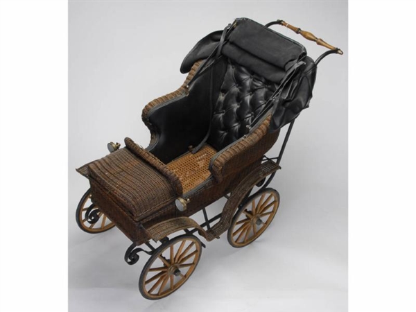 RARE WAKEFIELD AUTOMOBILE BABY CARRIAGE           