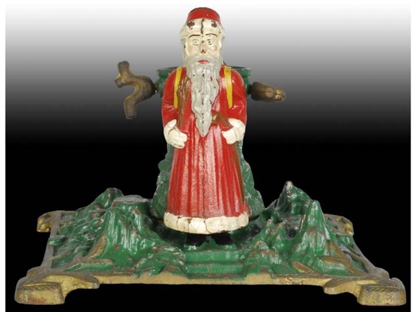FATHER CHRISTMAS TREE CAST IRON STAND.            