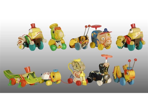 LOT OF 10: FISHER-PRICE ANIMAL TOYS.              