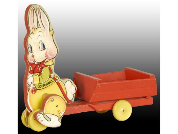 #525 FISHER-PRICE COTTONTAIL CART TOY.            