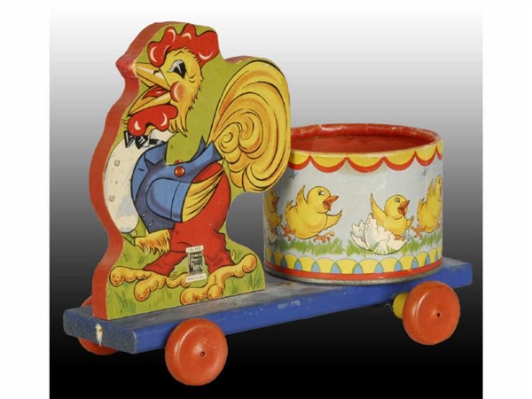 FISHER-PRICE #469 ROOSTER CART TOY.               