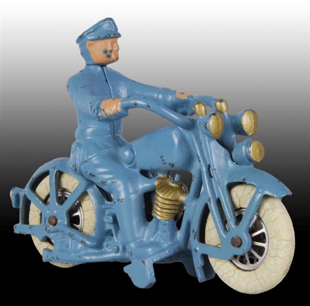 CAST IRON HUBLEY HARLEY MOTORCYCLE TOY.           