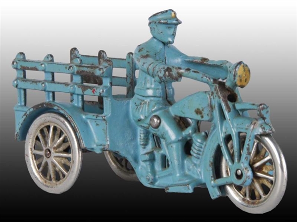 CAST IRON HUBLEY INDIAN TRAFFIC CAR MOTORCYCLE TOY