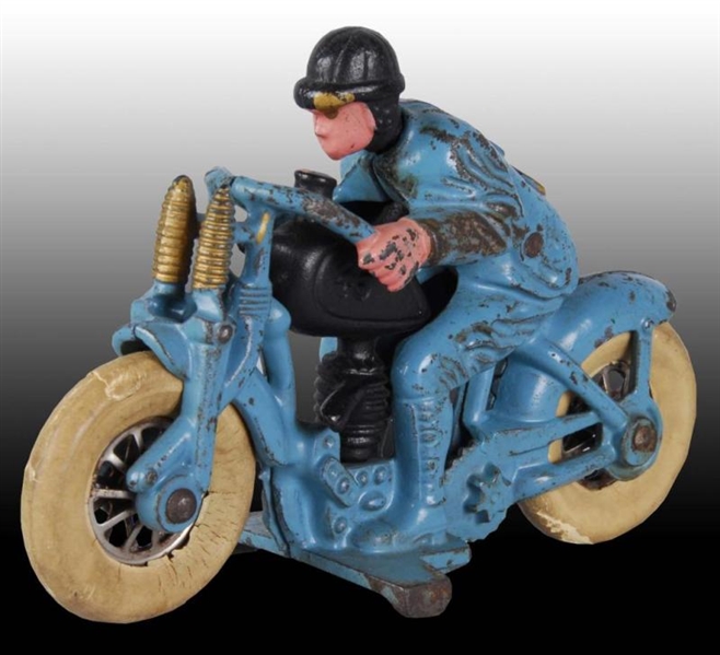 CAST IRON HUBLEY HARLEY HILL CLIMBER CYCLE TOY.   