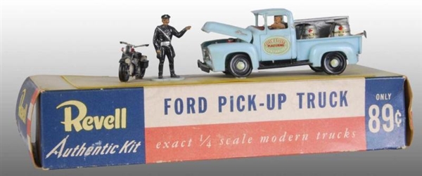 REVELL FORD PICKUP TRUCK MODEL DISPLAY TOY ON BOX.