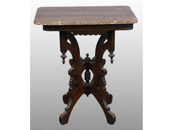 VICTORIAN MARBLE TOP TABLE.                       