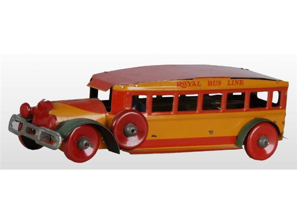 MARX TIN WIND-UP ROYAL BUS LINE TOY.              