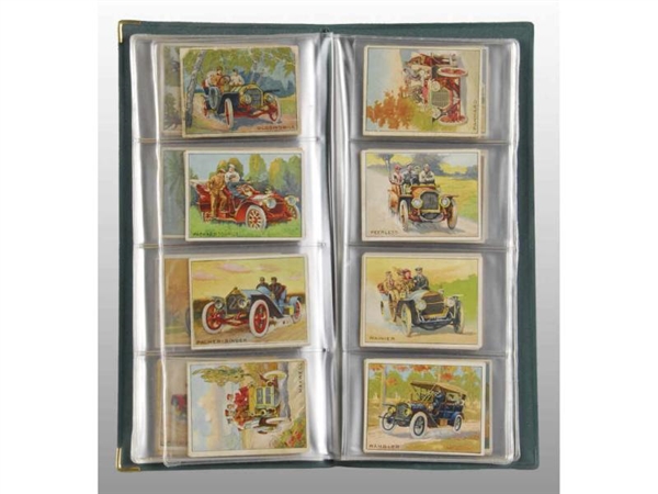 EARLY AUTOMOTIVE TURKEY RED TOBACCO CARDS.        