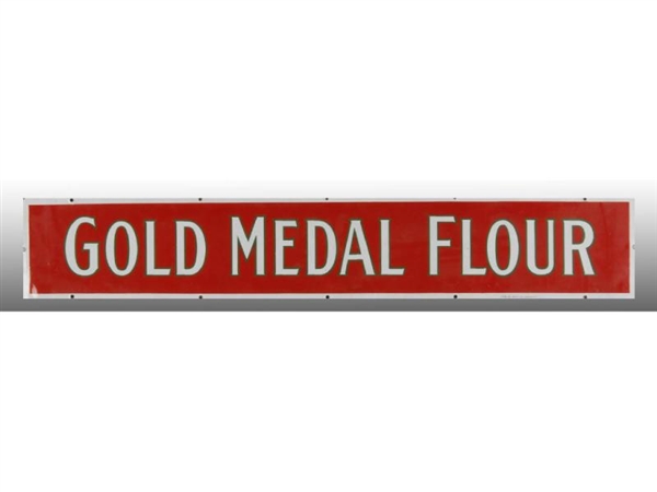 GOLD MEDAL FLOUR PORCELAIN STRIP SIGN.            